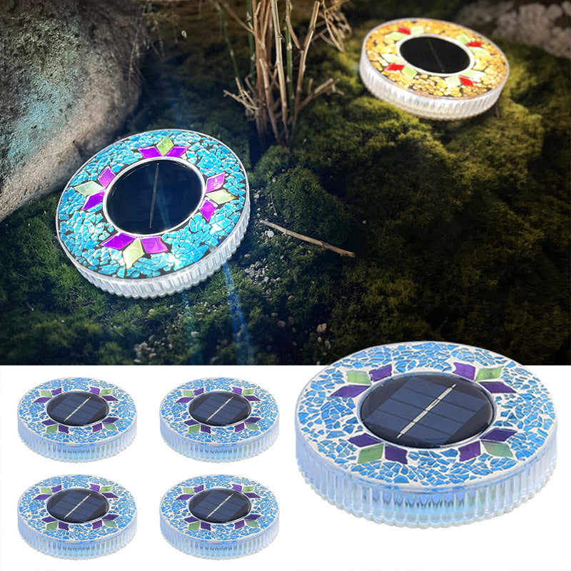 🔅Solar Outdoor Mosaic Disk Lights