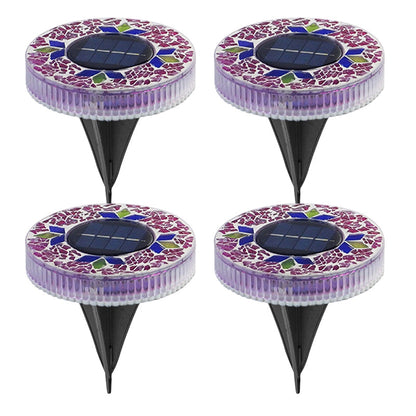 🔅Solar Outdoor Mosaic Disk Lights
