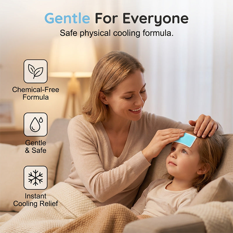 ❄️ 30% OFF NOW! 🥳 Skin-Friendly Instant Cooling Relief Patches – Gentle & refreshing – Soothes sunburn, fevers or muscle heat – perfect for hot days or post-workout 🌊✨