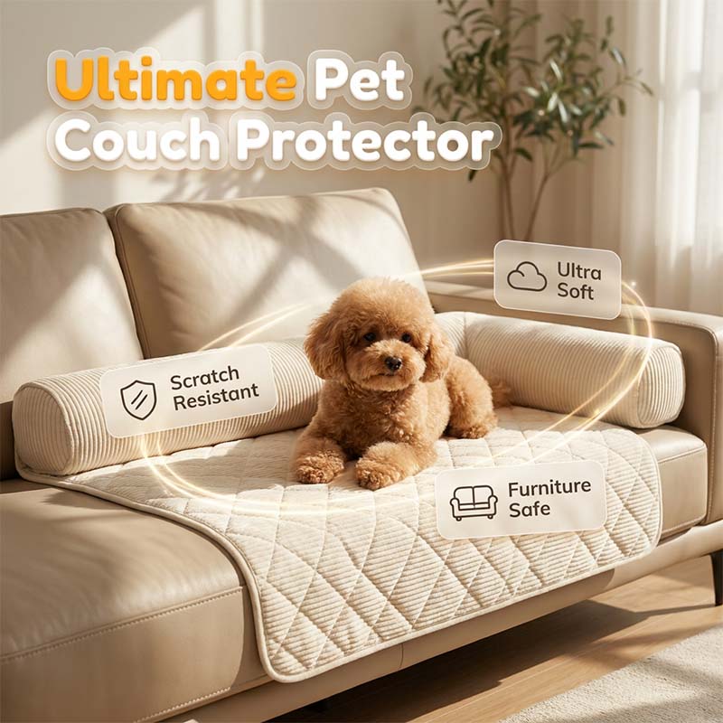 Cozy Bolstered Pet Couch Protector 🐈