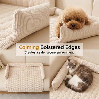 Cozy Bolstered Pet Couch Protector 🐈