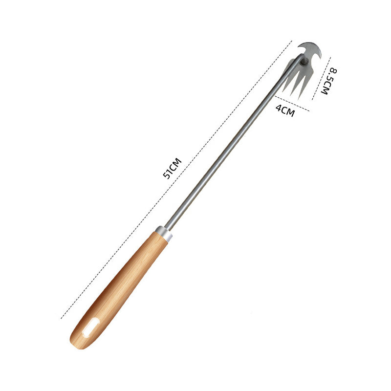 🌿  Multifunctional Garden Weeding Forks with Wooden Handle