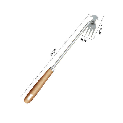 🌿  Multifunctional Garden Weeding Forks with Wooden Handle