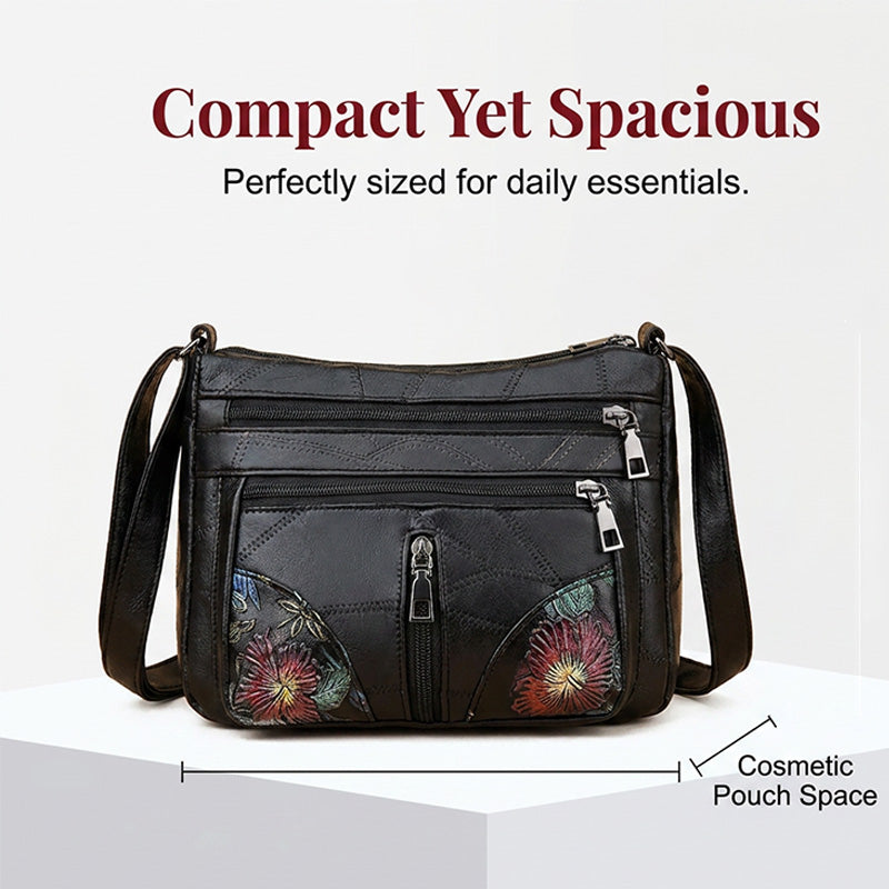Floral Embroidery Crossbody Bag 🌸