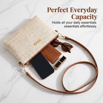 Women's Woven Straw Shoulder Clutch Bag 💖