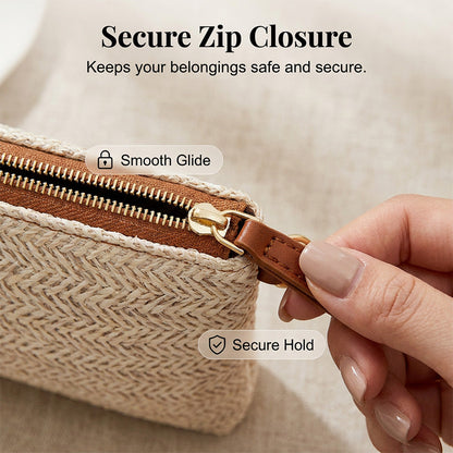 Women's Woven Straw Shoulder Clutch Bag 💖