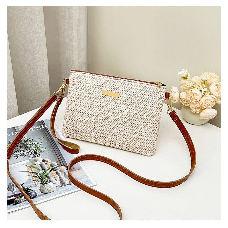 Women's Woven Straw Shoulder Clutch Bag 💖