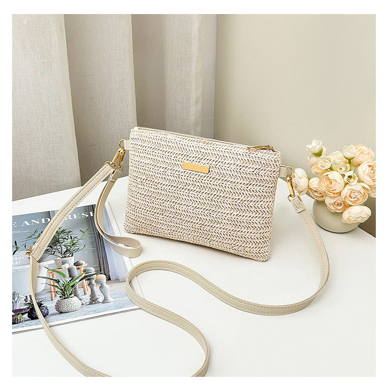 Women's Woven Straw Shoulder Clutch Bag 💖