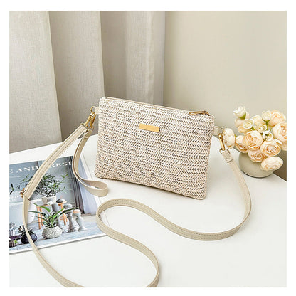 Women's Woven Straw Shoulder Clutch Bag 💖