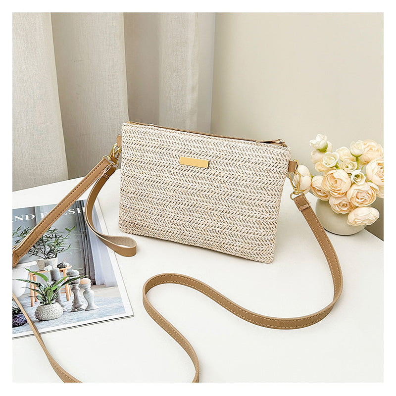 Women's Woven Straw Shoulder Clutch Bag 💖