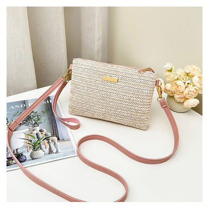 Women's Woven Straw Shoulder Clutch Bag 💖