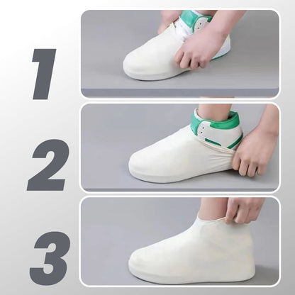 📢📢40% OFF !! ⏰ Waterproof Rain Shoe Cover – Non-slip sole & easy on/off – Reusable, perfect for wet weather or muddy walks 🌧️