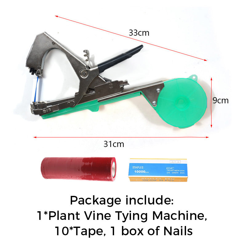 🌱  Universal Lightweight Durable Plant Vine Tying Machine – For tomatoes, grapes & climbing plants – Adjustable tension, quick taping 🍅