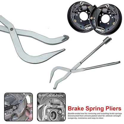 🔧 Drum Brake Spring Pliers — For Return Springs | Chrome Molybdenum | 215mm