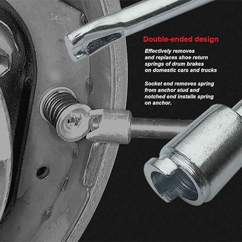 🔧 Drum Brake Spring Pliers — For Return Springs | Chrome Molybdenum | 215mm