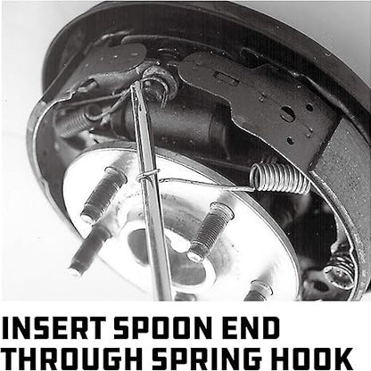 🔧 Drum Brake Spring Pliers — For Return Springs | Chrome Molybdenum | 215mm