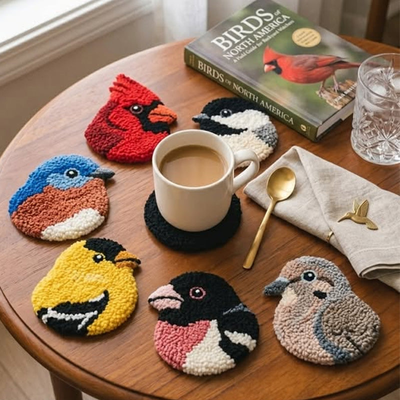 Complete DIY Bird Coaster Kit (Not a finished product)☕🐦