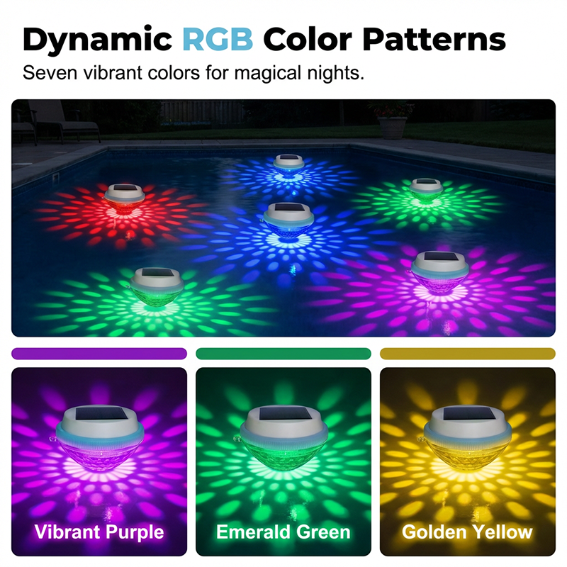 🏊 Solar Floating Pool Lights with Remote Control — RGB Colour-Changing & IP68 Waterproof
