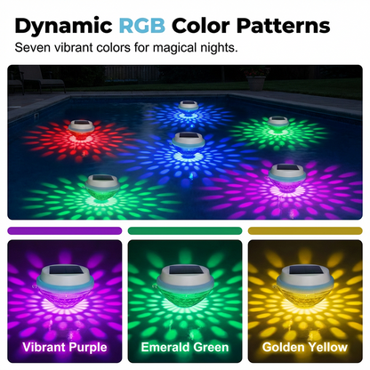 🏊 Solar Floating Pool Lights with Remote Control — RGB Colour-Changing & IP68 Waterproof