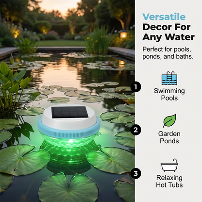 🏊 Solar Floating Pool Lights with Remote Control — RGB Colour-Changing & IP68 Waterproof