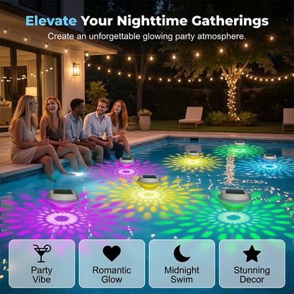 🏊 Solar Floating Pool Lights with Remote Control — RGB Colour-Changing & IP68 Waterproof
