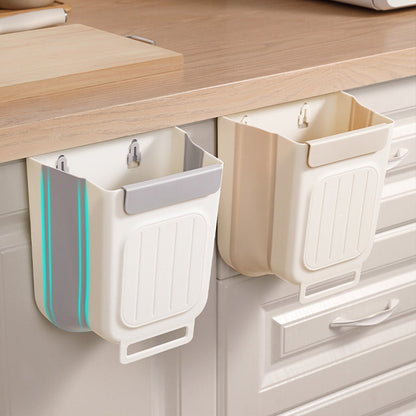 Multipurpose Hanging Collapsible Trash Can – Wall-Mounted Kitchen Waste Bin