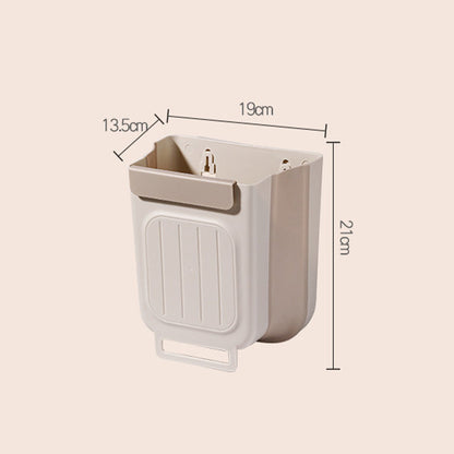 Multipurpose Hanging Collapsible Trash Can – Wall-Mounted Kitchen Waste Bin