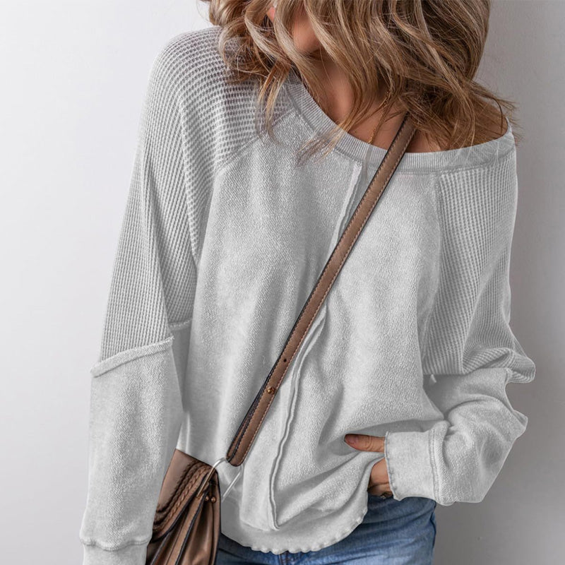 📢📢40% OFF !! ⏰Women’s Casual Round Neck & Long Sleeve Top