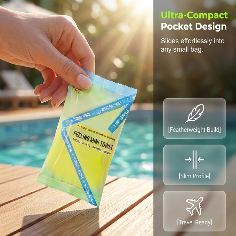 🧊BUY MORE SAVE MORE💦 Instant cooling towel – portable, breathable, perfect for workouts & travel!