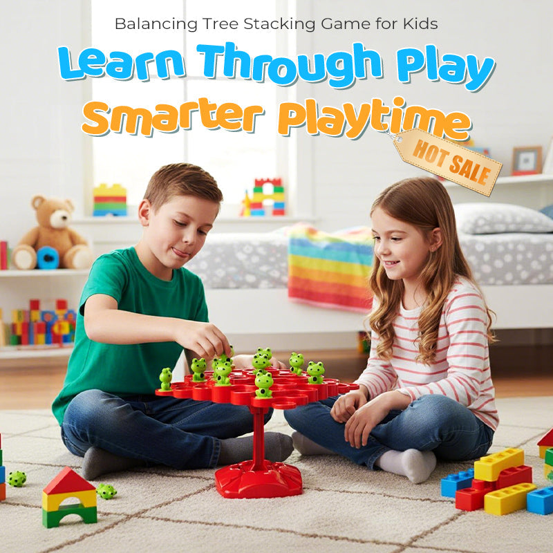 👩‍👧Balancing Tree Stacking Game for Kid 🐸