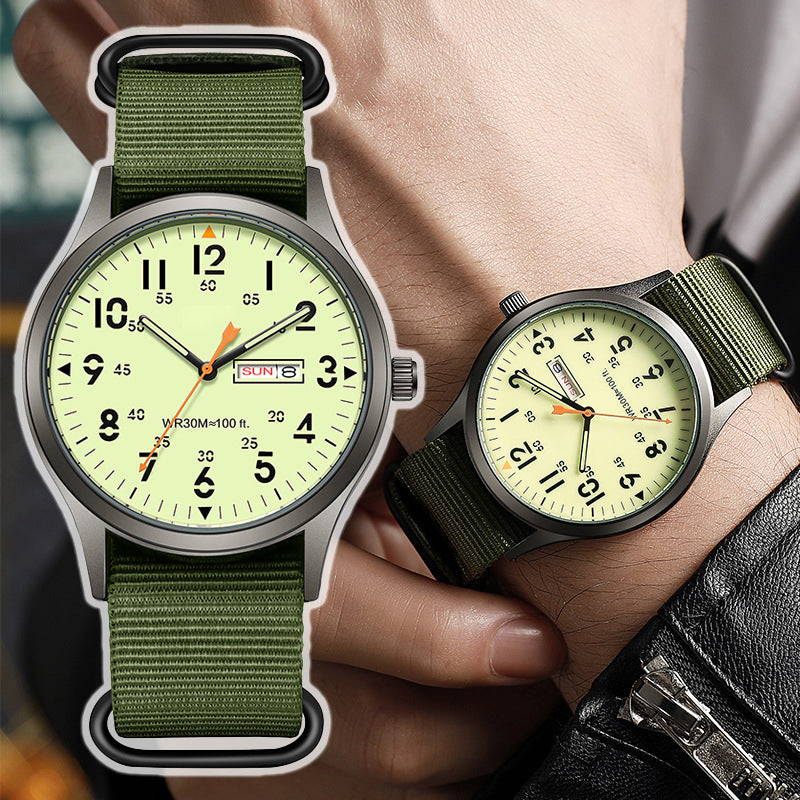 Quartz Watch with Luminous Display ⌚