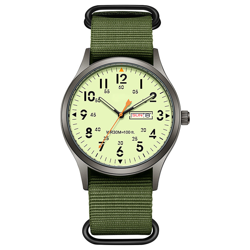 Quartz Watch with Luminous Display ⌚