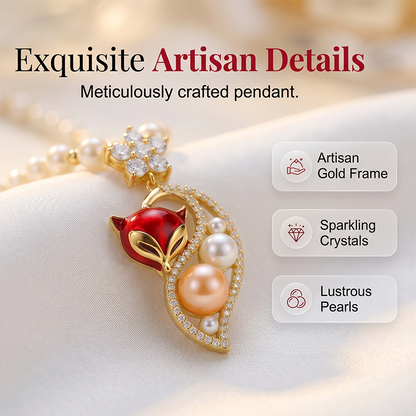 💎Women's Elegant Faux Pearl Necklace 🦊