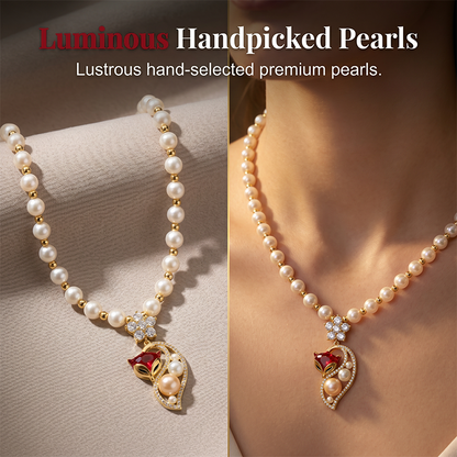 💎Women's Elegant Faux Pearl Necklace 🦊