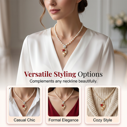 💎Women's Elegant Faux Pearl Necklace 🦊