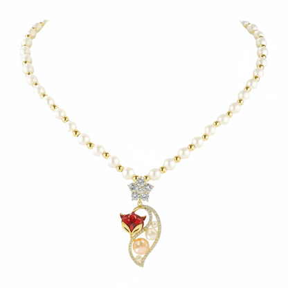 💎Women's Elegant Faux Pearl Necklace 🦊