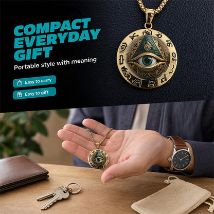 📢📢50% OFF !! ⏰Vintage All Seeing Eye Pendant Necklace